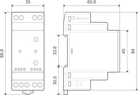 Szivattyú átkapcsoló relé, 110 - 240 V DC/AC, 2 független záró, Finder 72.42.0.230.0000 2. kép
