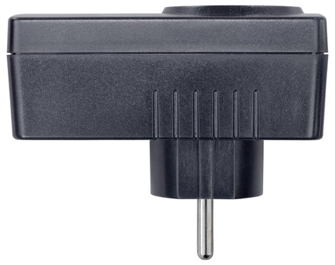 H-Tronic 1114790 Túlfeszültség ellen védő köztes dugalj Fekete 3. kép