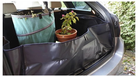 cartrend 10853:CARTREND Csomagtartó takaró Poliészter (H x Sz x Ma) 92 x 260 x 280 mm Fekete 4. kép