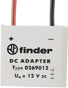 DC adapter a 26-os sorozathoz, Finder 026.9.012