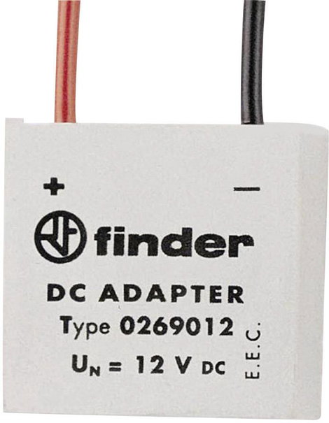 DC adapter a 26-os sorozathoz, Finder 026.9.012
