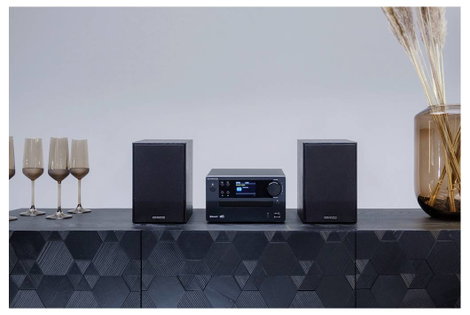 Kenwood M-725DAB-B Sztereo berendezés DAB+, Bluetooth®, CD, USB 2 x 25 W Fekete 11. kép