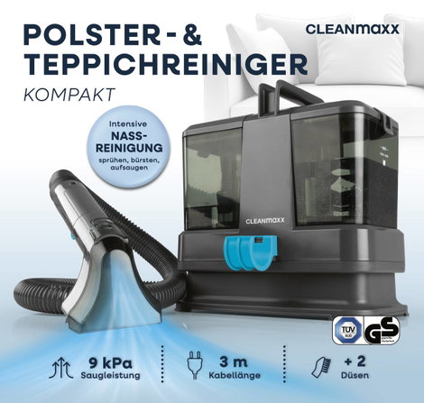 CleanMaxx Száraz / nedves porszívó 16382 330 W Fekete 21. kép