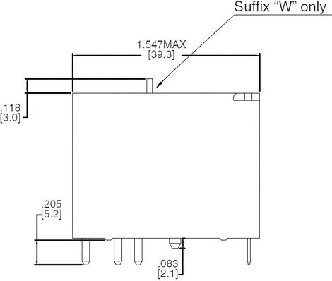 Bistabil nagyteljesítményű relé 12 V/DC 1 váltó, 50 A 440 V/AC 13850 VA, Zettler Electronics AZ2501P 2. kép