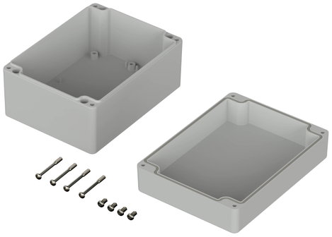 ROSE Systemtechnik 9121609 Ipari ház 160 x 120 x 90 x 134.2 ABS Élénk szürke (RAL 7035) 1 db 2. kép