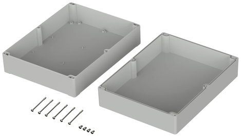 ROSE Systemtechnik 3233011 Ipari ház 300 x 230 x 110 x 274.1 Polikarbonát Élénk szürke (RAL 7035) 1  2. kép