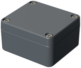ROSE Systemtechnik 1060603 Ipari ház 58 x 64 x 34 x 34 Alumínium Ezüstszürke (RAL 7001) 1 db