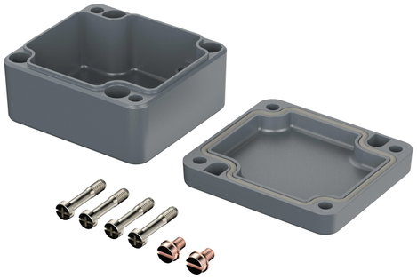 ROSE Systemtechnik 1060603 Ipari ház 58 x 64 x 34 x 34 Alumínium Ezüstszürke (RAL 7001) 1 db 2. kép
