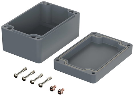ROSE Systemtechnik 2081106 Ipari ház 110 x 75 x 55 x 79 Üvegszál erősítésű poliészter Mókusszürke (s 2. kép