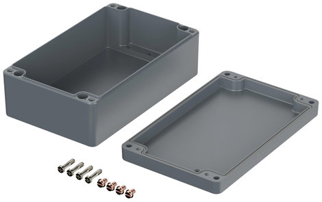 ROSE Systemtechnik 1162609 Ipari ház 260 x 160 x 91 x 217.6 Alumínium Ezüstszürke (RAL 7001) 1 db 2. kép