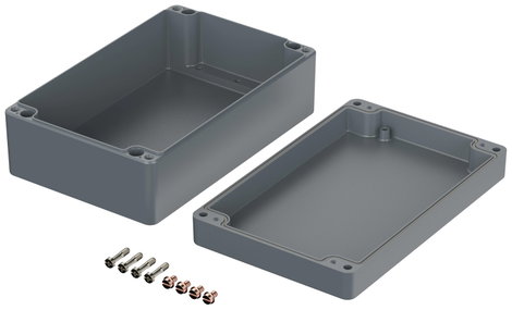 ROSE Systemtechnik 1182810 Ipari ház 280 x 180 x 101 x 238 Alumínium Ezüstszürke (RAL 7001) 1 db 2. kép