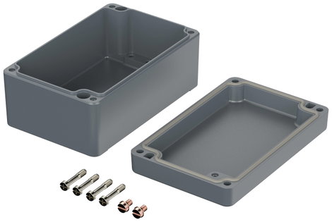 ROSE Systemtechnik 1081306 Ipari ház 125 x 80 x 57 x 100.4 Alumínium Ezüstszürke (RAL 7001) 1 db 2. kép