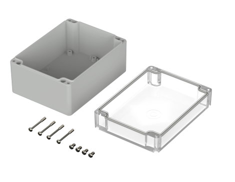 ROSE Systemtechnik 33121609 Ipari ház 160 x 120 x 90 x 134.2 Polikarbonát Élénk szürke (RAL 7035) 1  2. kép