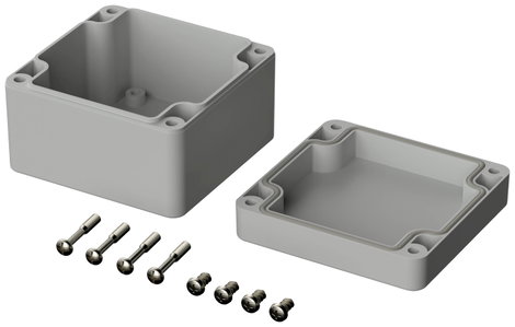 ROSE Systemtechnik 3080806 Ipari ház 82 x 80 x 55 x 56.6 Polikarbonát Élénk szürke (RAL 7035) 1 db 2. kép