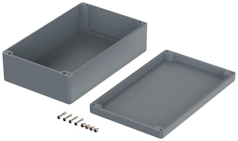 ROSE Systemtechnik 2254012 Ipari ház 400 x 250 x 121 x 358 Üvegszál erősítésű poliészter Mókusszürke 2. kép