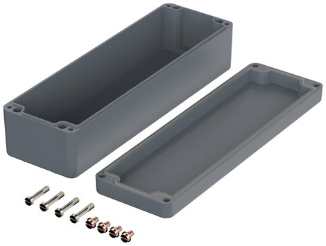 ROSE Systemtechnik 2103208 Ipari ház 320 x 100 x 81 x 286 Üvegszál erősítésű poliészter Mókusszürke 2. kép