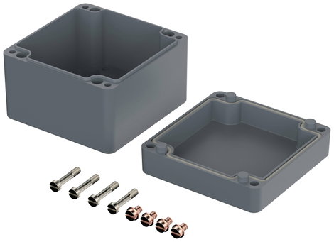 ROSE Systemtechnik 2121209 Ipari ház 122 x 120 x 91 x 81 Üvegszál erősítésű poliészter Mókusszürke ( 2. kép