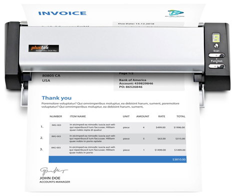 Plustek MobileOffice D430 Plus Dokumentumszkenner 240 x 1270 mm (9.45 x 50) 600 x 600 dpi USB Dokume 9. kép