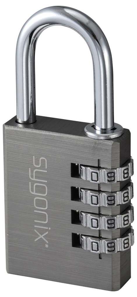 Sygonix SY-6932350 Függő lakat 40 mm 4-Digit Titánium szürke Számkódos zár 2. kép