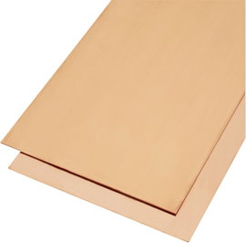 Modelcraft vörösréz lemez 400 x 200 x 1 mm