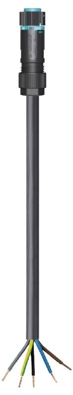 Wieland Electric 46.453.2033.6 Csatlakozóvezeték Fekete