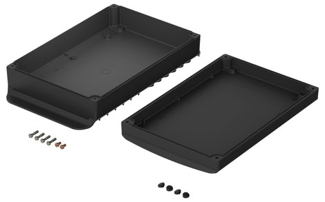 Bopla BoVersa 48148605.HMT3 Ipari ház (H x Sz x Ma) 323 x 185 x 76 mm Alumínium Fekete 1 db 2. kép