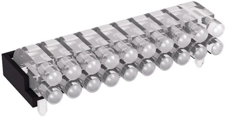 Miniatűr többszörös fényvezető 0603 SMD LED-hez, fekvő, Mentor 1296.2022