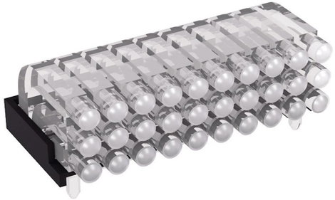Miniatűr többszörös fényvezető 0603 SMD LED-hez, fekvő, Mentor 1296.2023