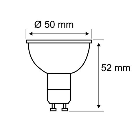 Paulmann 28984 LED EEK F (A - G) GU10 Reflektor 7 W Melegfehér (Ø x Ma) 50 mm x 52 mm 1 db 3. kép