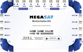 MegaSat 0600151 Sat multikapcsoló Bemenetek (multikapcsoló): 9 (8 SAT/1 terresztikus) Résztvevők szá