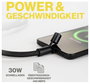 Aqiila USB C kábel USB 3.0 USB-C®, Apple Lightning dugó 1.5 m Fekete Mobiltelefon lánc AQLYCBPBICL1B 6. bélyegkép