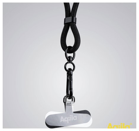 Aqiila USB C kábel USB 3.0 USB-C®, Apple Lightning dugó 1.5 m Fekete Mobiltelefon lánc AQLYCBPBICL1B 9. kép