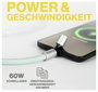 Aqiila USB C kábel USB 3.0 USB-C® 1.5 m Zöld Mobiltelefon lánc AQLYCBPBICC3GR060 5. bélyegkép