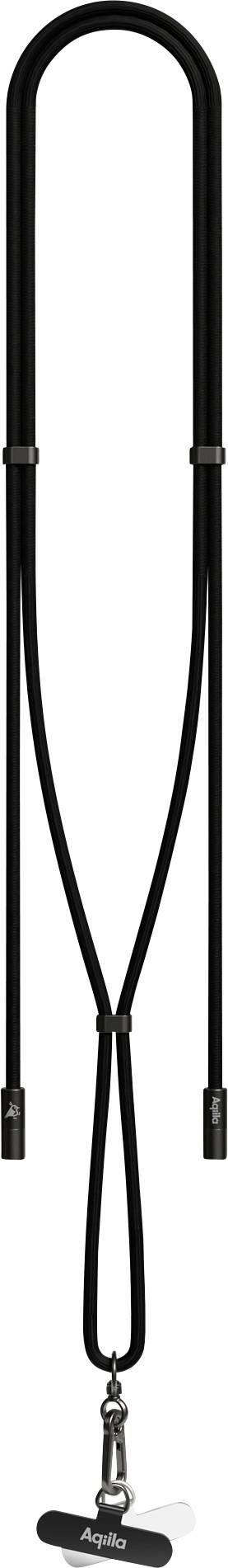 Aqiila USB C kábel USB 2.0 USB-C® dugó 1.5 m Fekete Mobiltelefon lánc AQLYCBPBICC1BK046