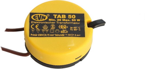 EVN TAB 50 Halogén transzformátor 12 V 20 - 50 W Dimmelhető, fáziseltolásos dimmerrel 2. kép