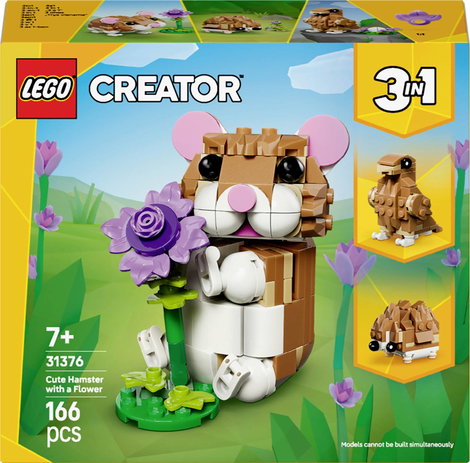 LEGO® CREATOR 31376 3 az 1-ben szett Aranyos Hörcsög Virággal (31376)