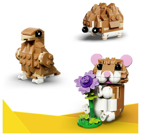 LEGO® CREATOR 31376 3 az 1-ben szett Aranyos Hörcsög Virággal (31376) 5. kép