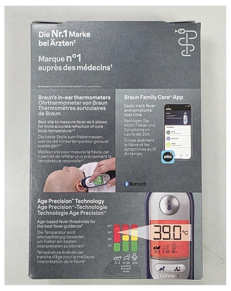 Braun ThermoScan 7+ Connect Lázmérő Bluetooth-szal 2. kép