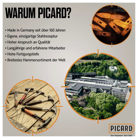Picard 0062610 Ácskalapács 760 g 320 mm DIN 7239 1 db 4. kép