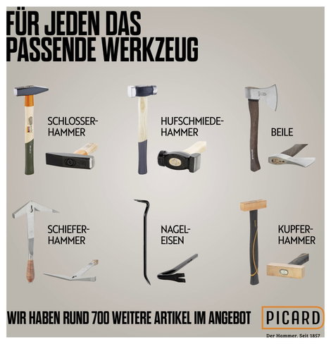 Picard 0062610 Ácskalapács 760 g 320 mm DIN 7239 1 db 6. kép