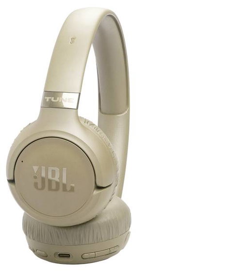 JBL Tune 680 NC Over Ear fejhallgató Vezeték nélküli, Bluetooth®, Vezetékes Stereo Bézs Hangerő szab 5. kép