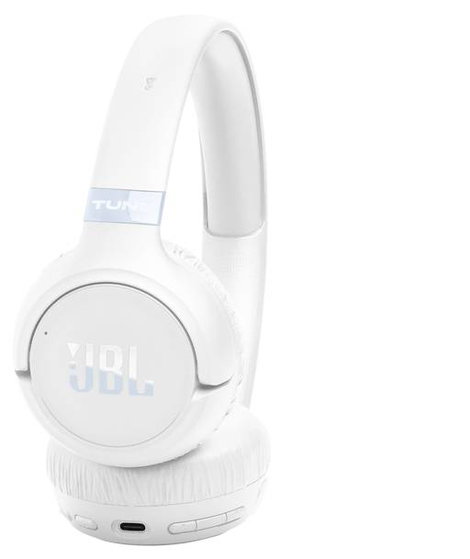 JBL Tune 680 NC Over Ear fejhallgató Vezeték nélküli, Bluetooth®, Vezetékes Stereo Fehér Hangerő sza 5. kép