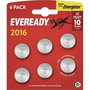 Eveready Gombelem CR 2016 3 V 6 db E304439200 bélyegkép