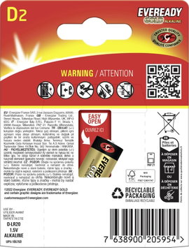 Góliátelem Eveready E304396900 1.5 V 2 db