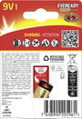 Eveready E304396500 9V-os elem 9 V 1 db bélyegkép