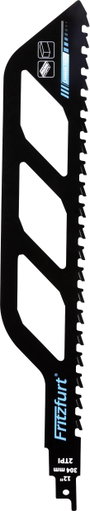 FRITZFURT 1801-3022 Keményfém orsófűrészlap téglához és betonhoz, 304 mm Fűrészlap hossz 304 mm 1 db bélyegkép