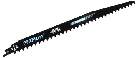 FRITZFURT 1801-3012 Keményfém orsófűrészlap fához, 304 mm Fűrészlap hossz 304 mm 1 db 2. kép