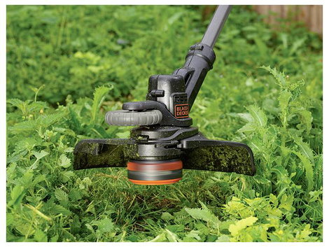 Black & Decker neu Akku Akkus fűtrimmer Akkuval, Töltővel, Állítható magasságú fogantyú 18 V 4 Ah Vá 4. kép