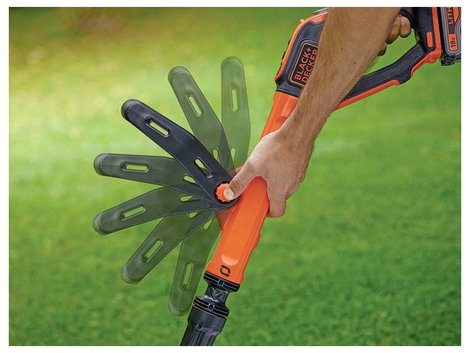 Black & Decker neu Akku Akkus fűtrimmer Akkuval, Töltővel, Állítható magasságú fogantyú 18 V 4 Ah Vá 5. kép