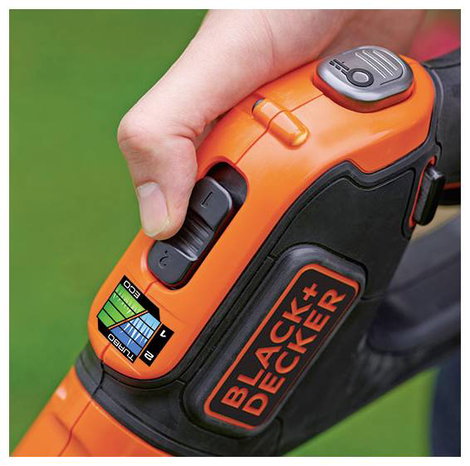 Black & Decker neu Akku Akkus fűtrimmer Akkuval, Töltővel, Állítható magasságú fogantyú 18 V 4 Ah Vá 6. kép